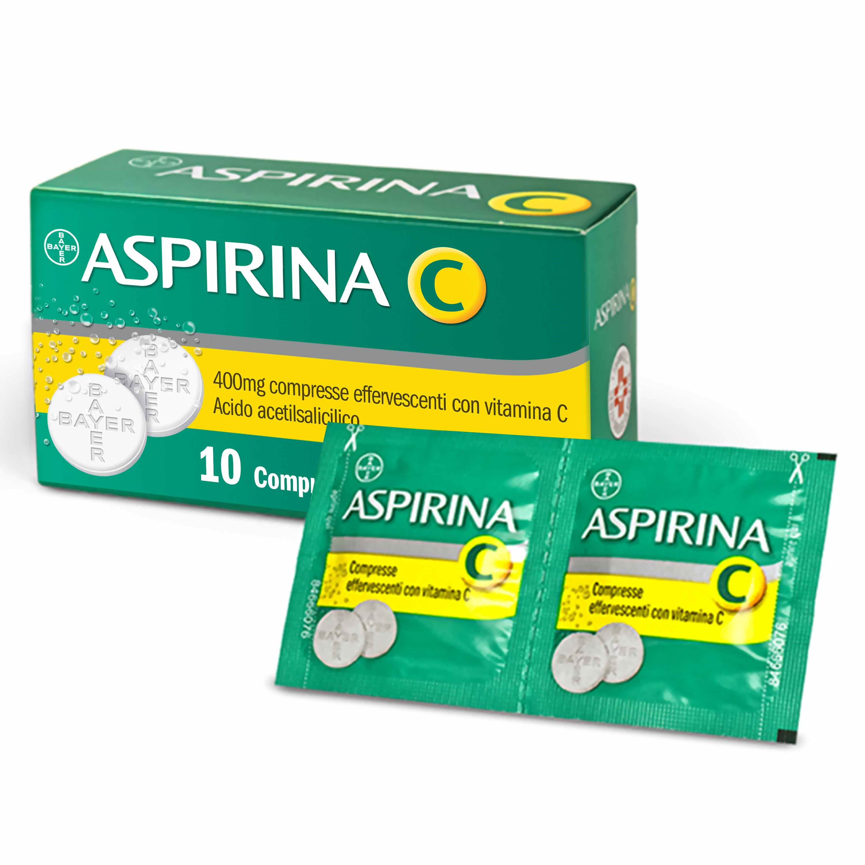 ASPIRINA C*10CPR EFF 400+240MG - Metafarm