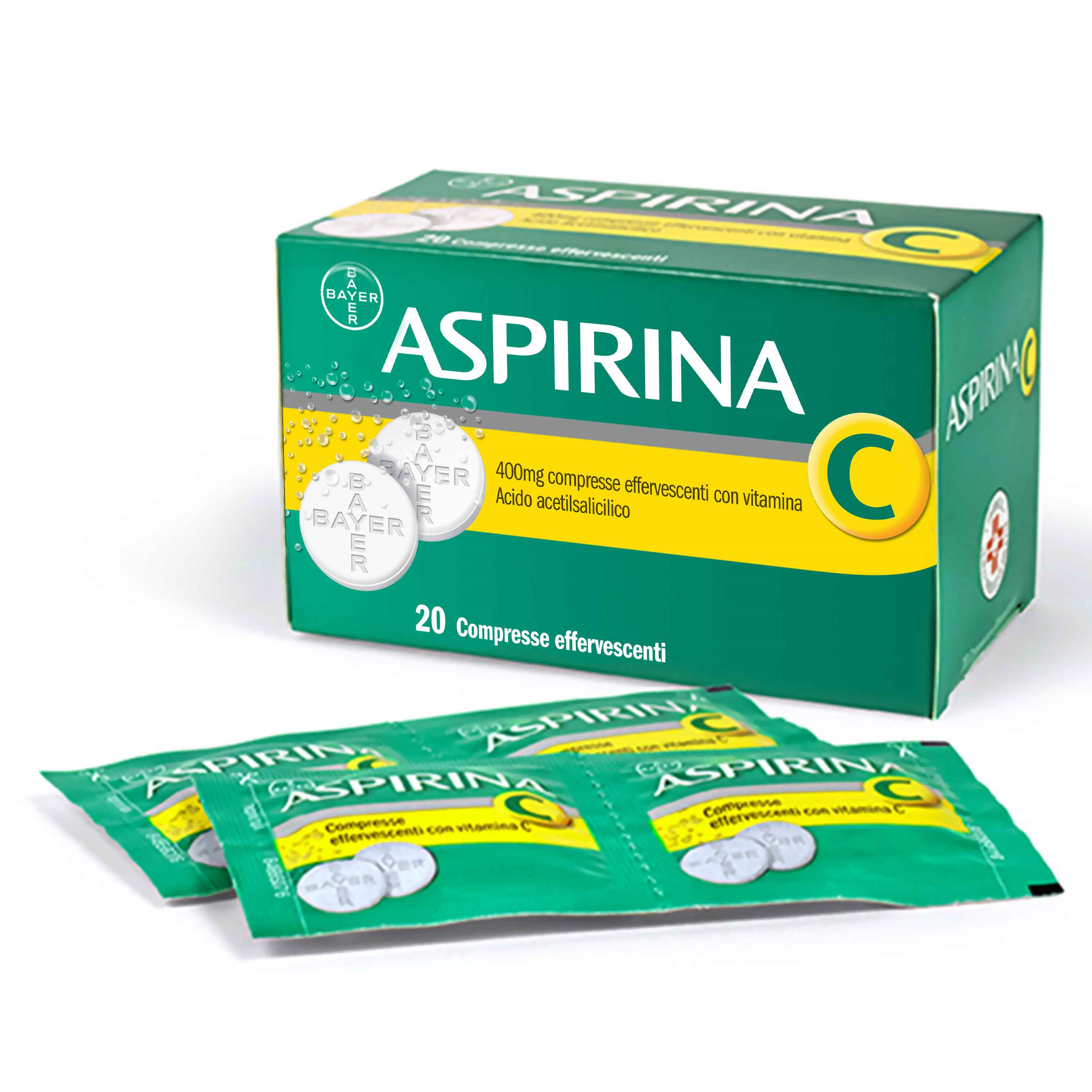 ASPIRINA C*20CPR EFF 400+240MG - Metafarm