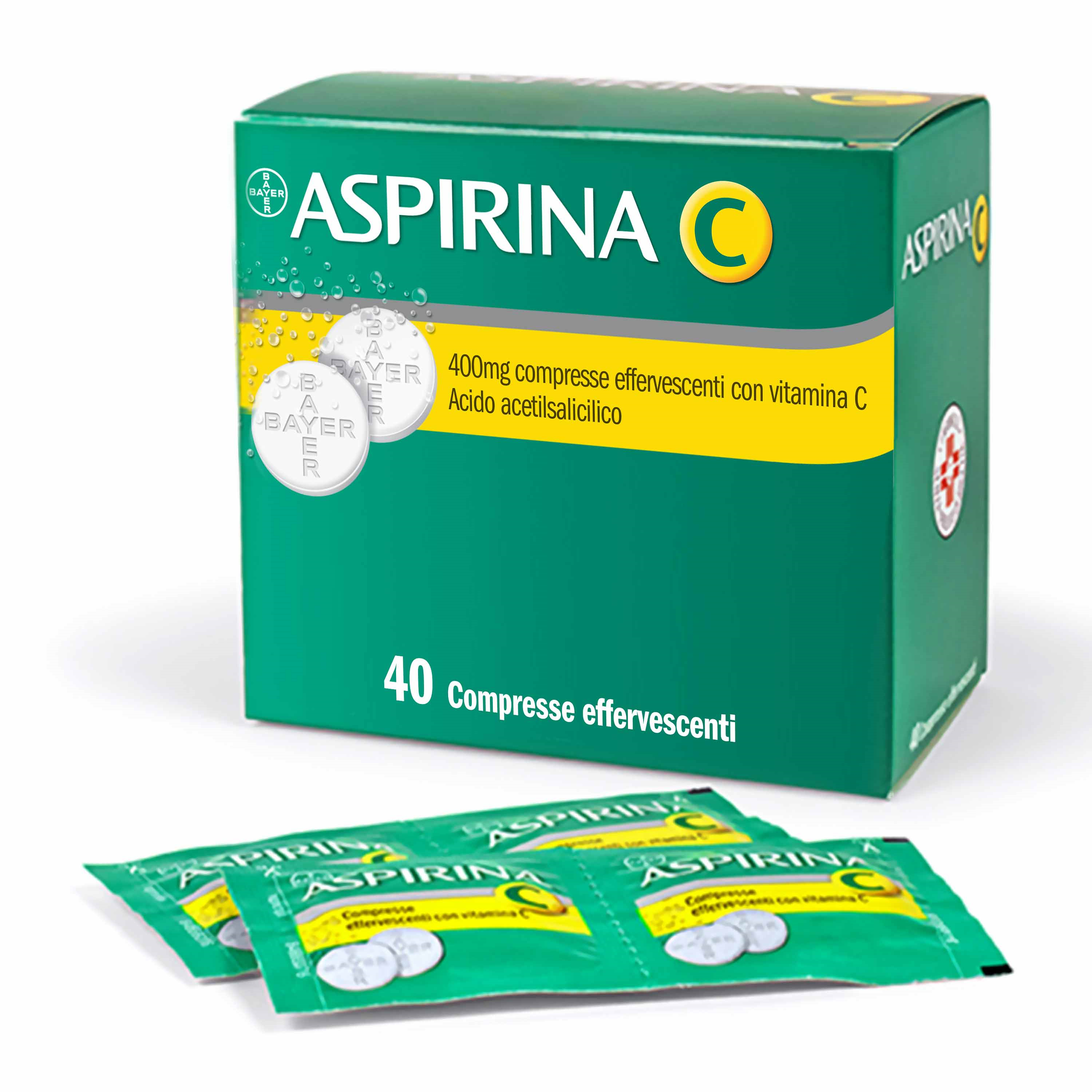 ASPIRINA C*40CPR EFF 400+240MG - Metafarm