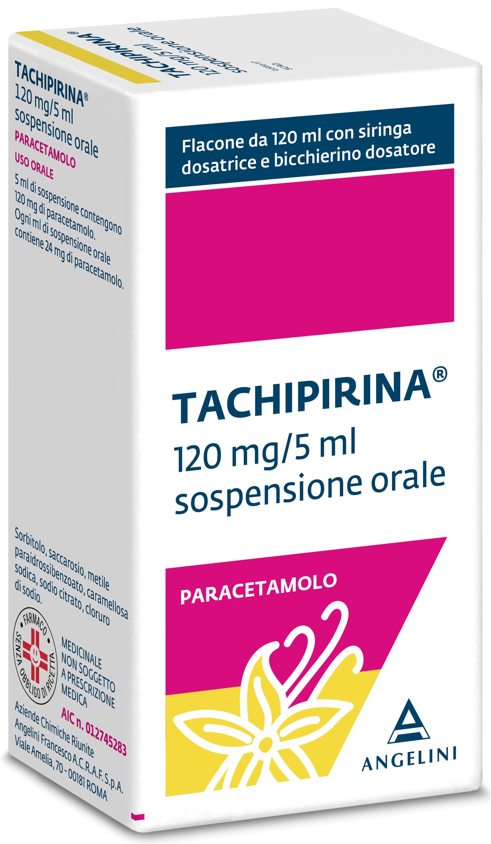 TACHIPIRINA*SOSP 120ML VAN/CAR - Metafarm