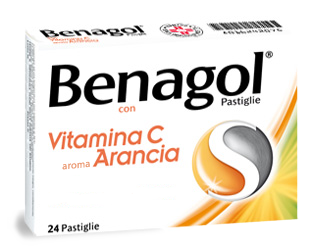 BENAGOL VIT C*24PAST ARANCIA - Metafarm