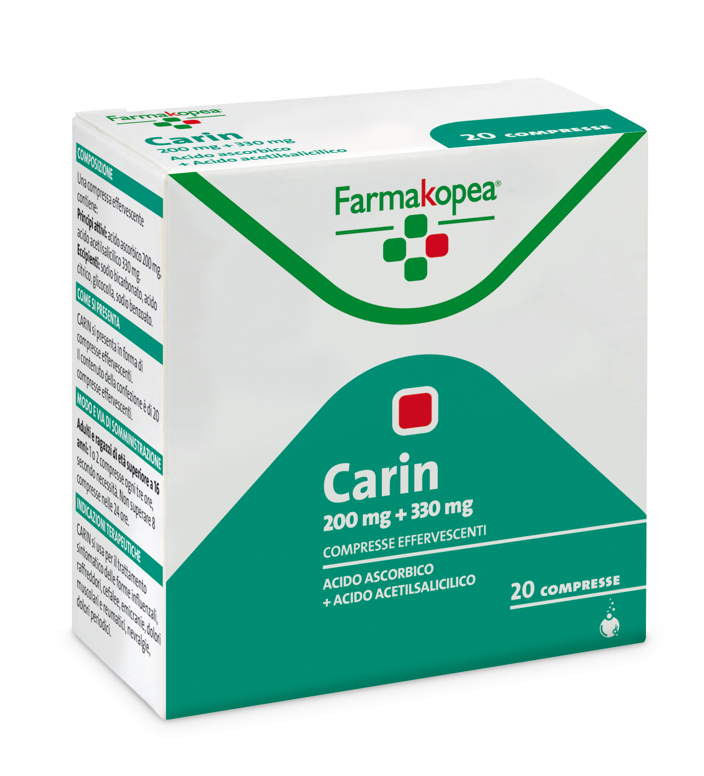 CARIN*20CPR EFF 330MG+200MG - Metafarm
