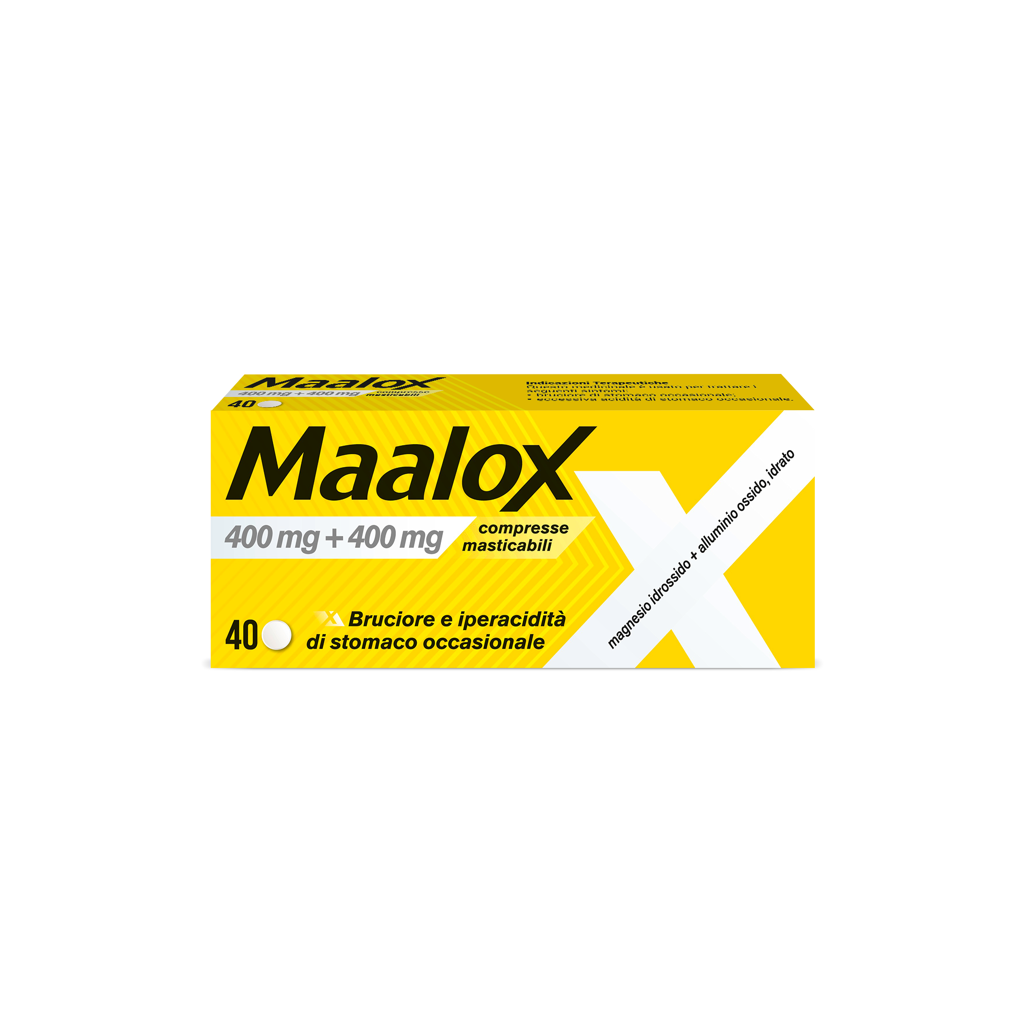 MAALOX*40CPR MAST 400MG+400MG - Metafarm