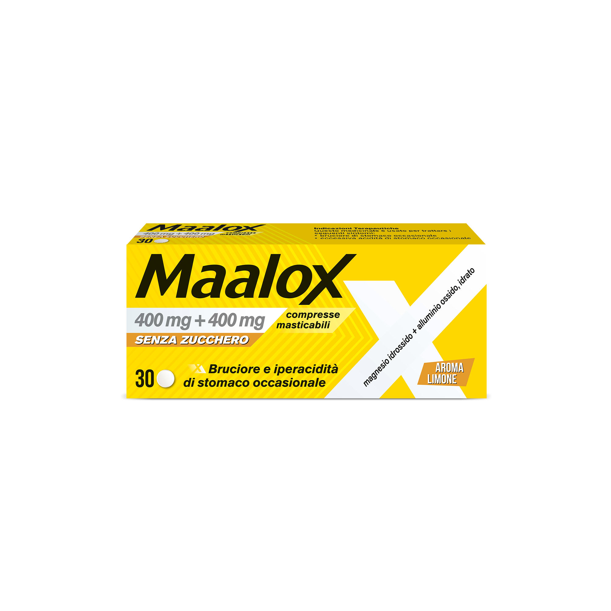 MAALOX*S/Z 30CPR LIMO400+400MG - Metafarm