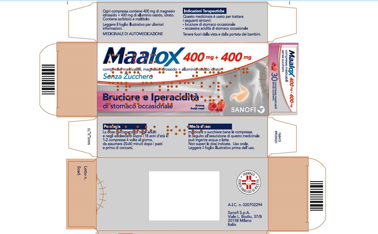 MAALOX*S/Z 30CPR MAST400+400MG - Metafarm