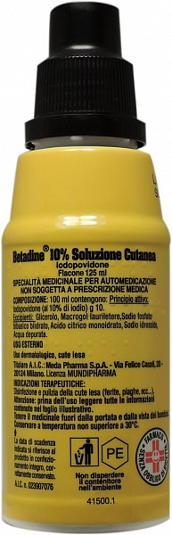 BETADINE*SOLUZ CUT 125ML 10% - Metafarm