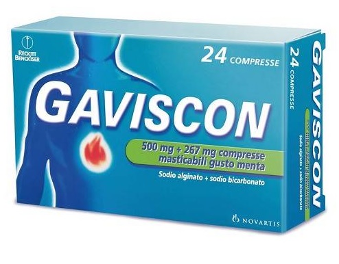 GAVISCON*24CPR MENTA 500+267MG - Metafarm