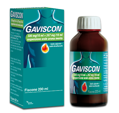 GAVISCON*OS 500+267MG/10ML MEN - Metafarm