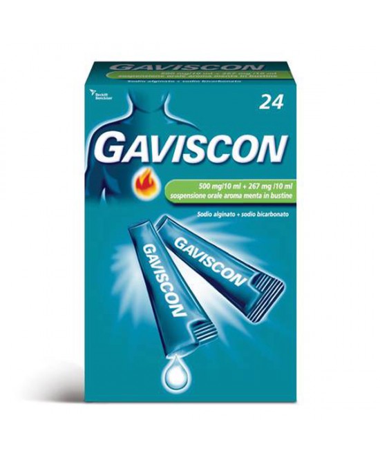 GAVISCON*24BUST 500+267MG/10ML - Metafarm