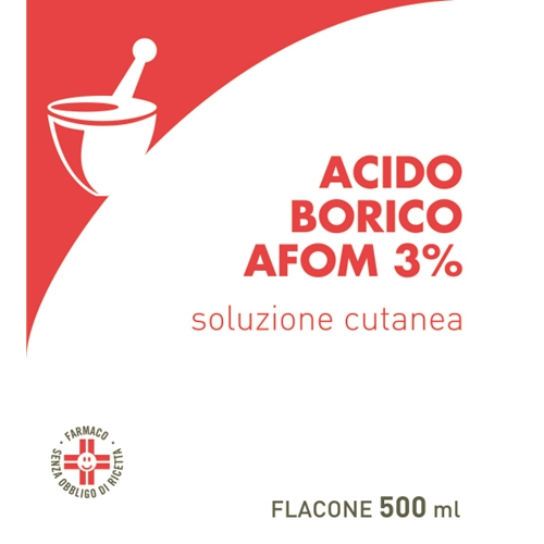 ACIDO BORICO AFOM*3% 500ML - Metafarm