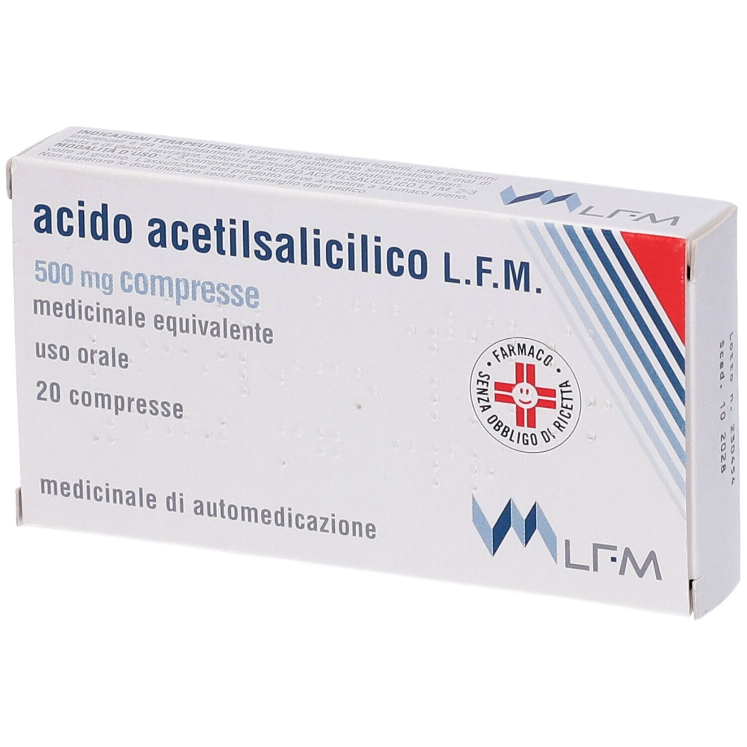 ACIDO ACETILSALIC LFM*20CPR500 - Metafarm