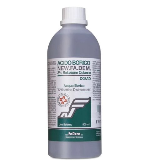 ACIDO BORICO NEW F*3% FL 500ML - Metafarm