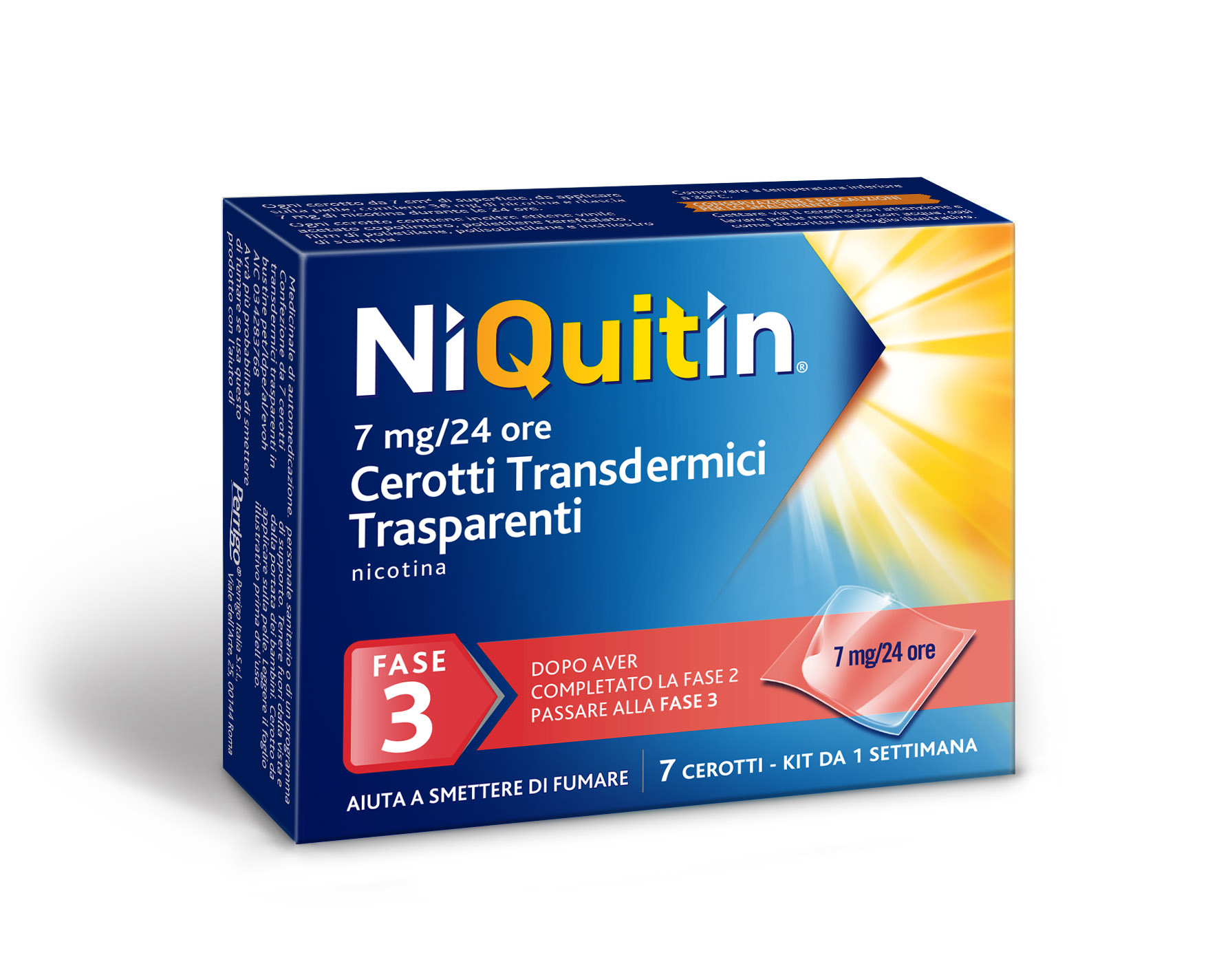 NIQUITIN*7CER TRANSD 7MG/24H - Metafarm