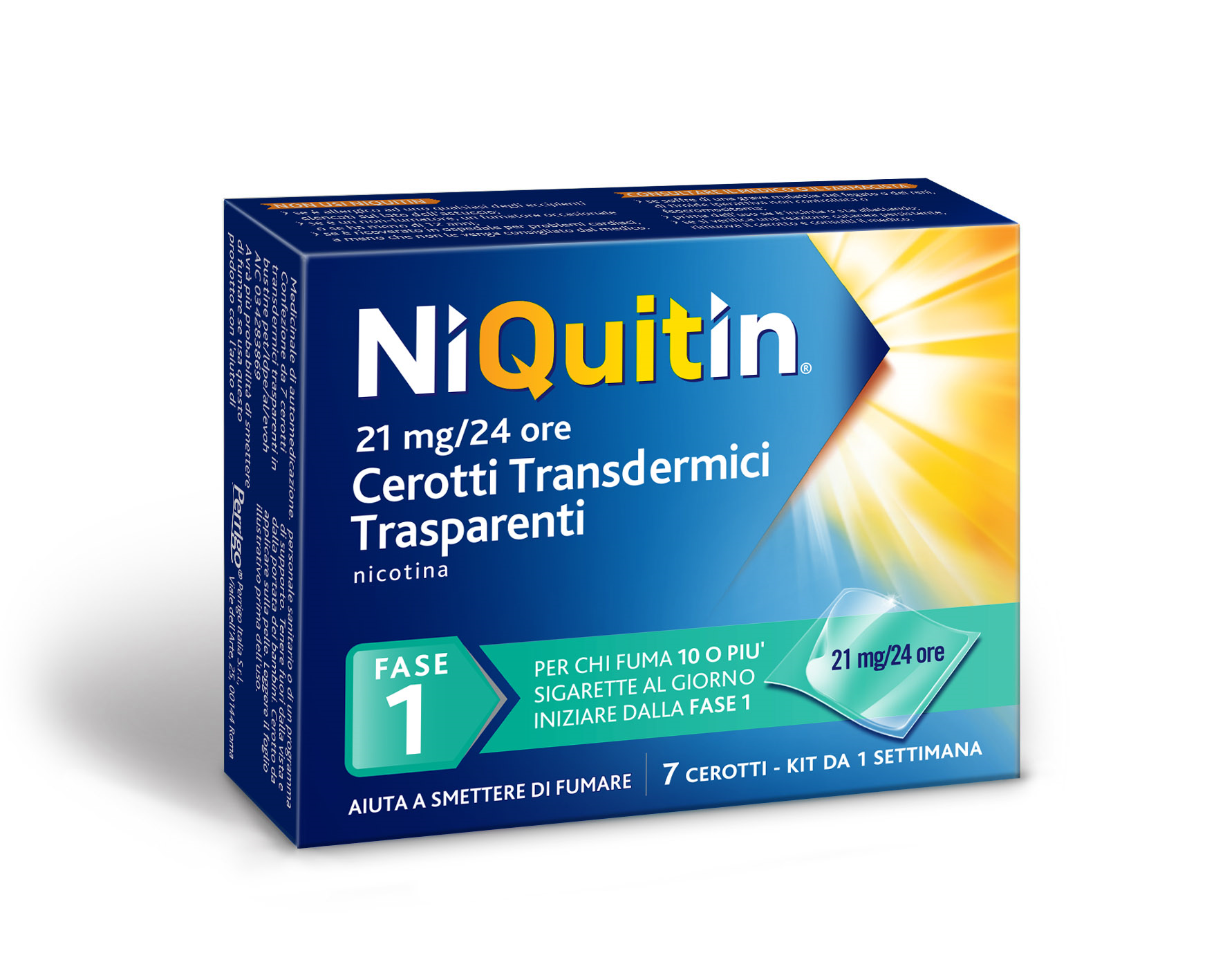 NIQUITIN*7CER TRANSD 21MG/24H - Metafarm