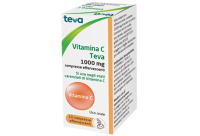 VITAMINA C TEVA*10CPR EFF 1G - Metafarm