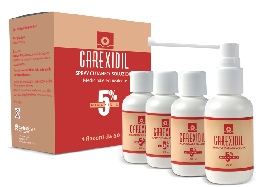 CAREXIDIL*4FL SOLUZ CUT 60ML5% - Metafarm