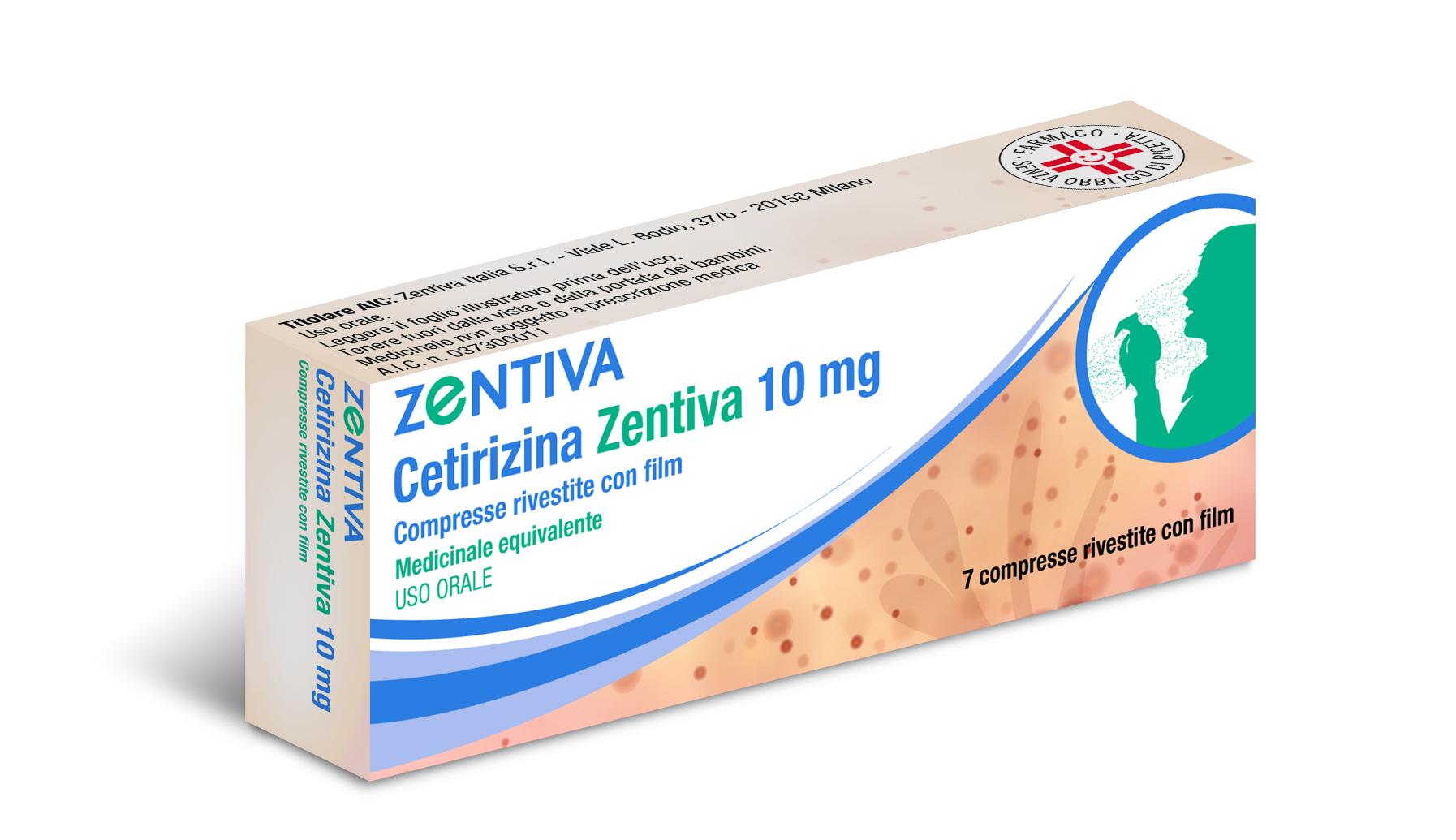 CETIRIZINA ZENT*7CPR RIV 10MG - Metafarm