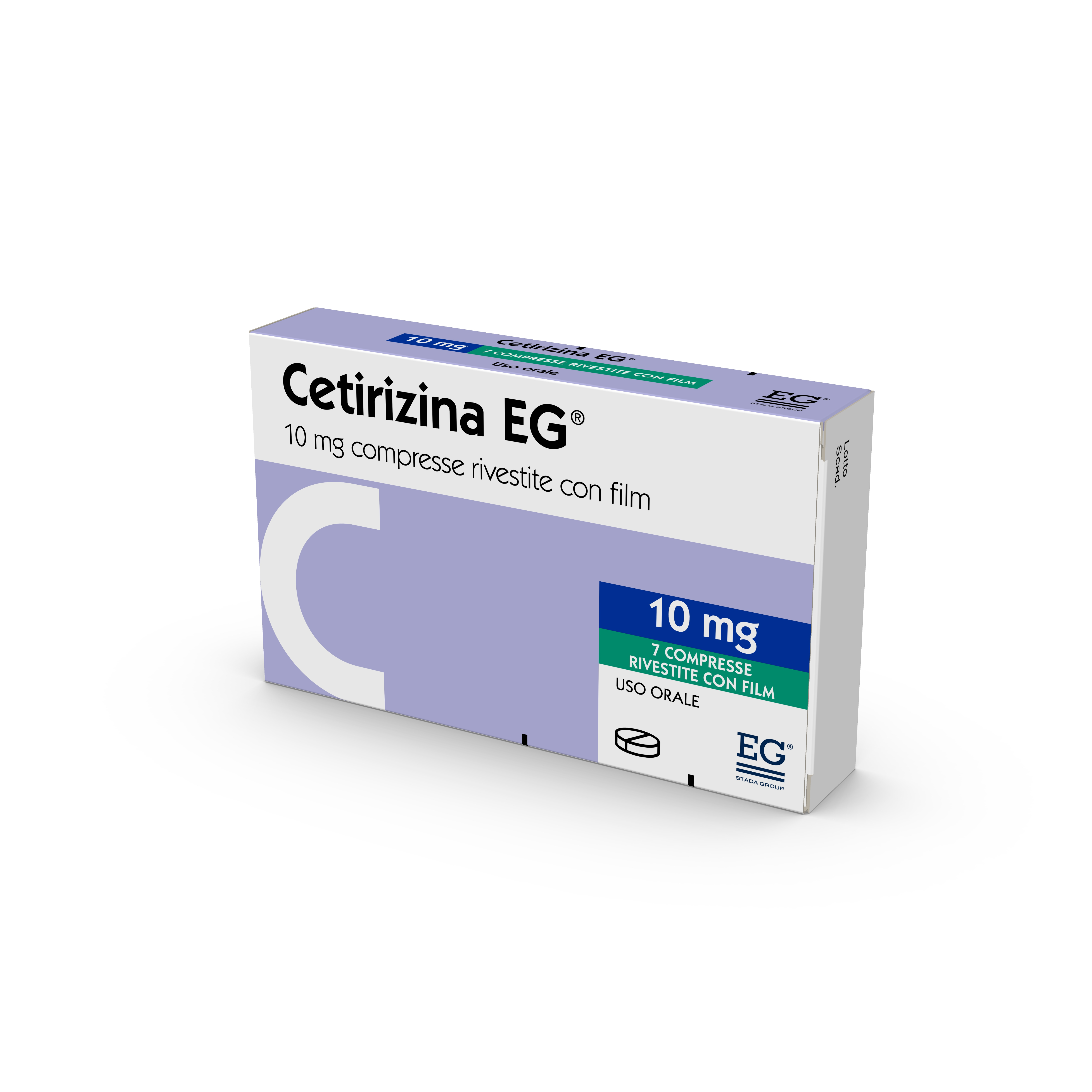 CETIRIZINA EG*7CPR RIV 10MG - Metafarm