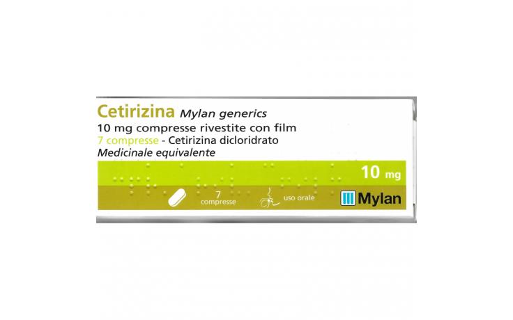 CETIRIZINA MY*7CPR RIV 10MG - Metafarm