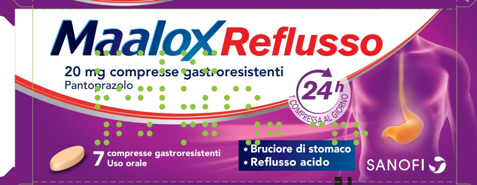 MAALOX REFLUSSO*7CPR 20MG - Metafarm