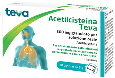 ACETILCISTEINA TEVA*30BS 200MG - Metafarm