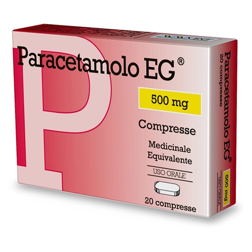 PARACETAMOLO EG*20CPR 500MG - Metafarm