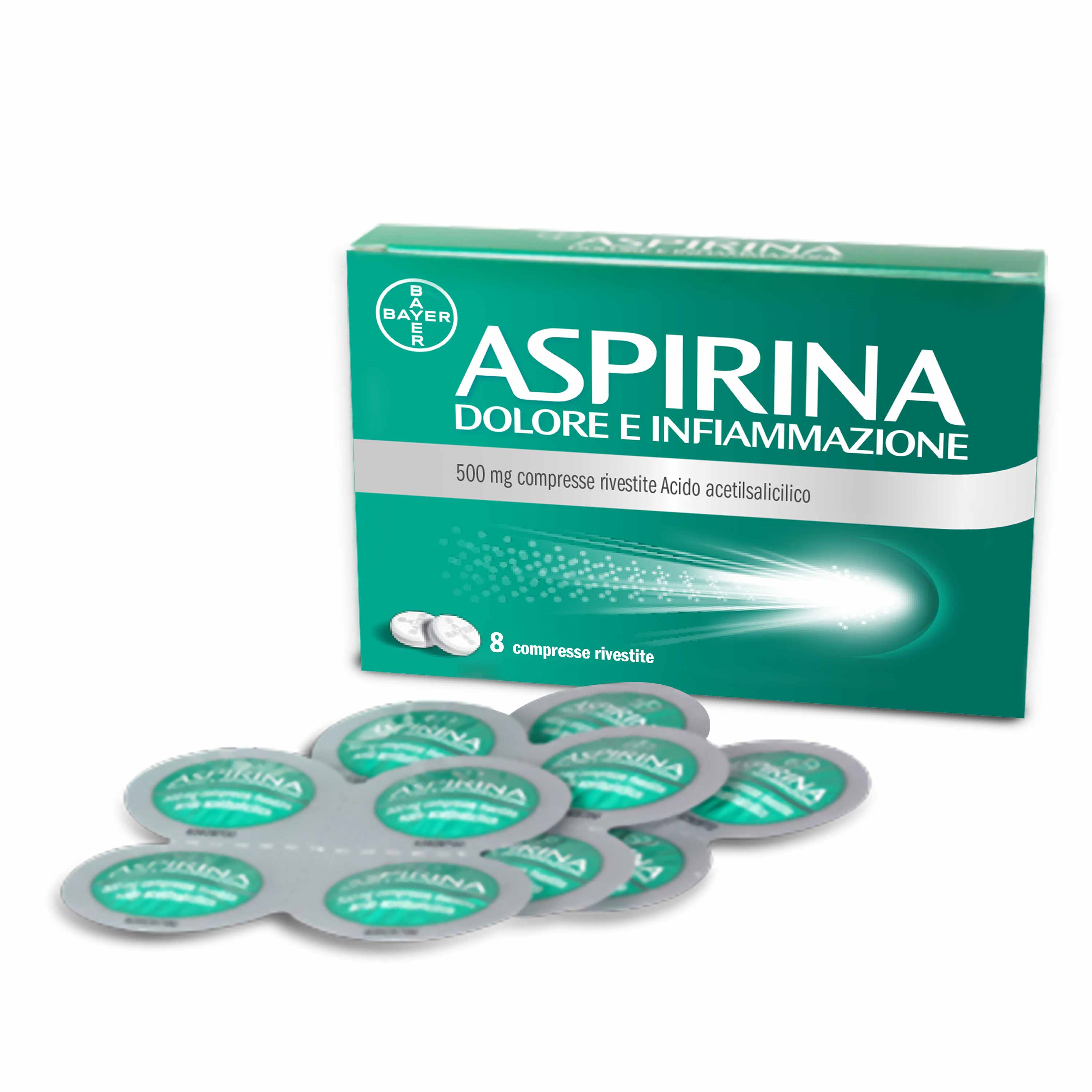 ASPIRINA DOLORE INF*8CPR 500MG - Metafarm