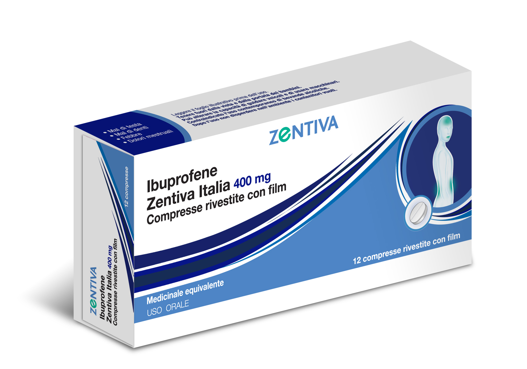 IBUPROFENE ZEN*12CPR 400MG - Metafarm