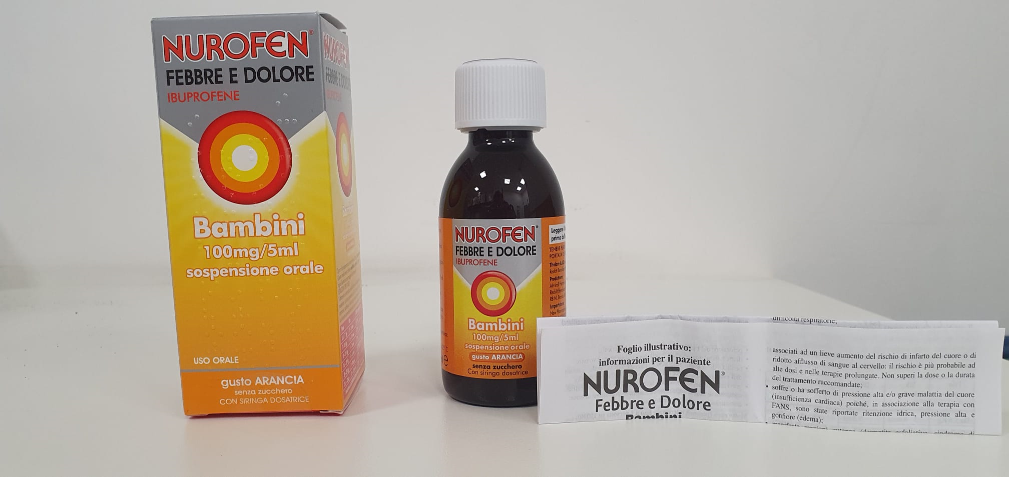 NUROFEN FEBBRE D*BB100MG/5ML A - Metafarm
