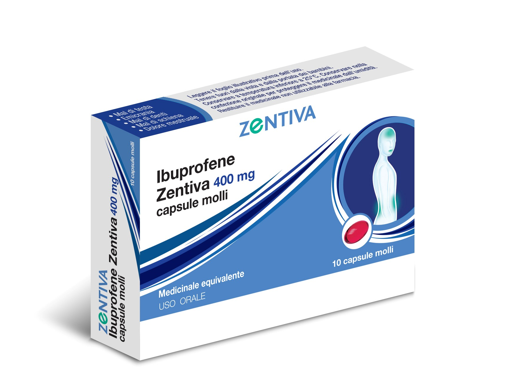 IBUPROFENE ZEN*10CPS 400MG - Metafarm