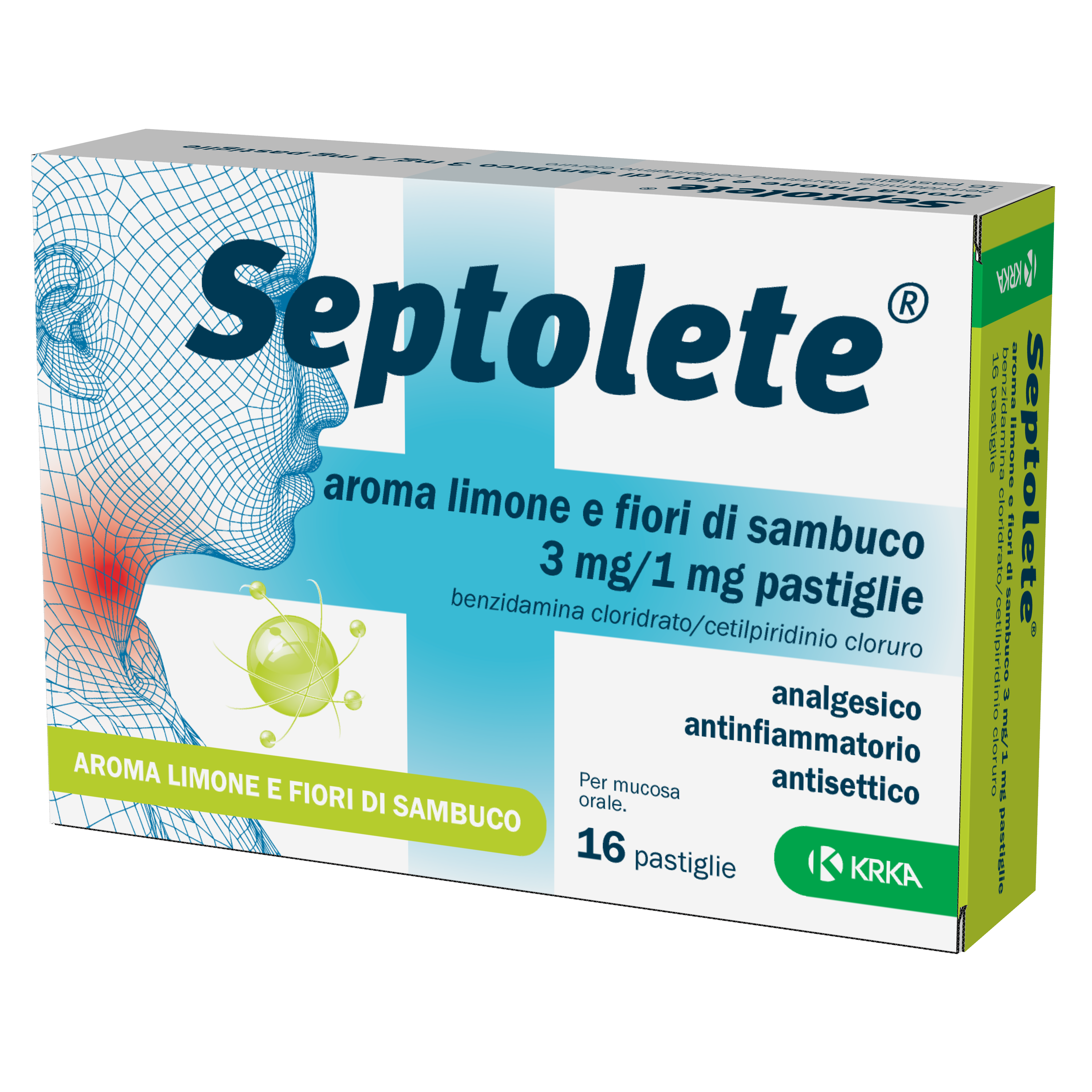 SEPTOLETE*16PAST3+1MG LIM FIOR - Metafarm