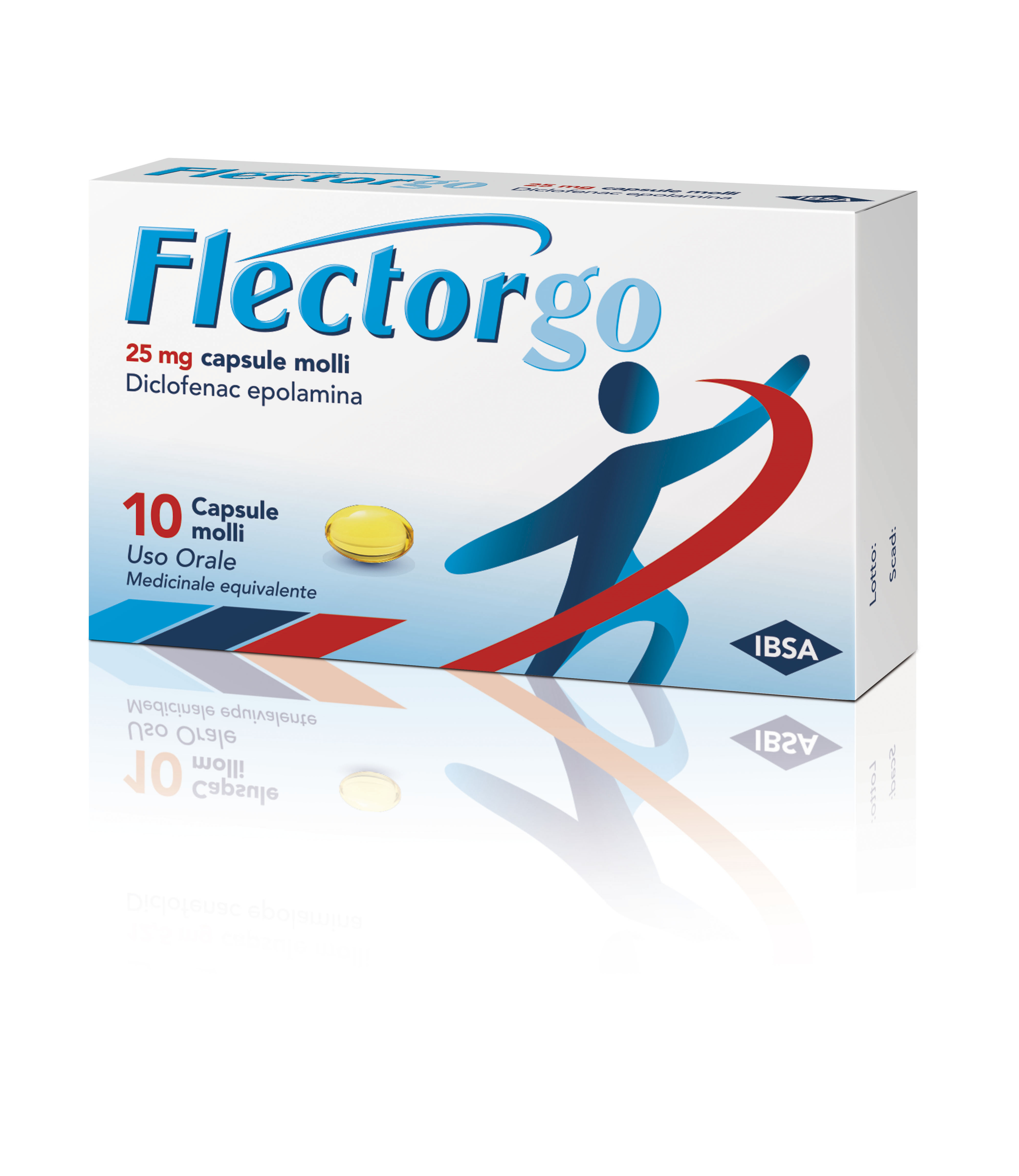 FLECTORGO*10CPS MOLLI 25MG - Metafarm