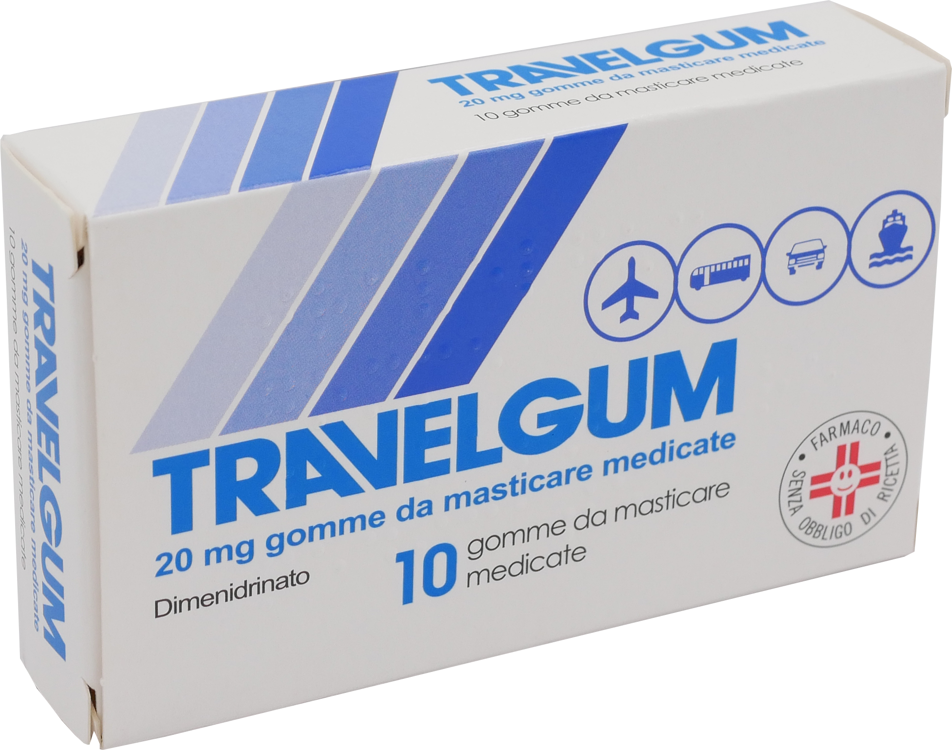 TRAVELGUM*10GOMME MAST 20MG - Metafarm