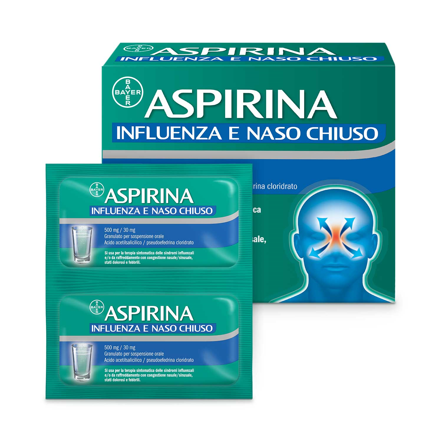 ASPIRINA INFLUENZA E NASO C*20 - Metafarm