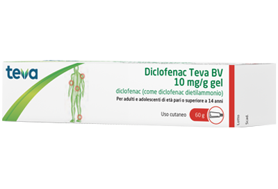 DICLOFENAC TEVA*GEL 60G 10MG/G - Metafarm