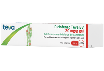 DICLOFENAC TEVA*GEL 60G 20MG/G - Metafarm
