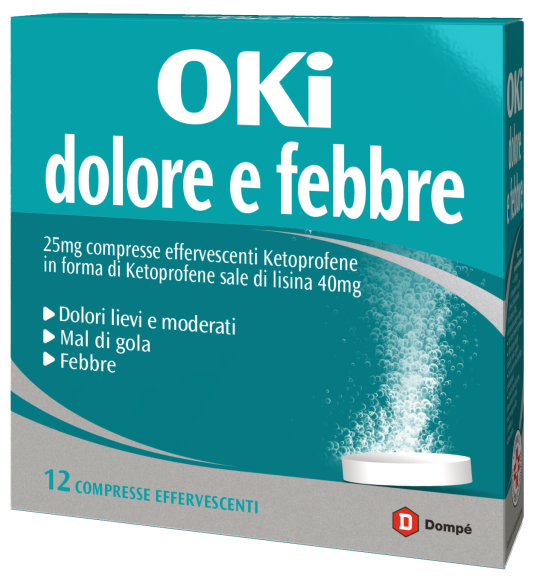 OKI DOLORE E FEBBRE*12CPR EFF - Metafarm