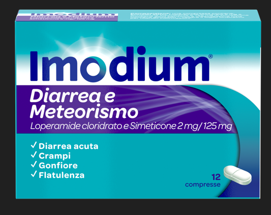 IMODIUM DIARREA E METEOR*12CPR - Metafarm
