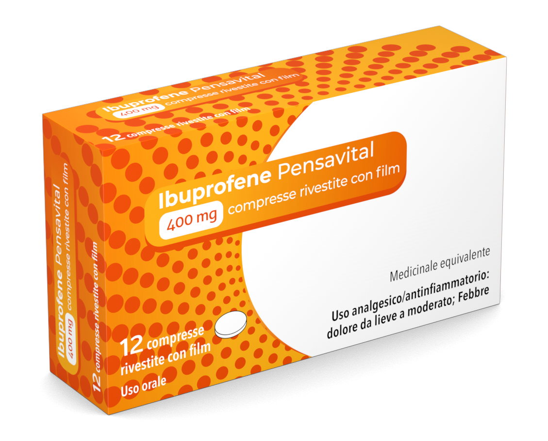 IBUPROFENE PENSA*12CPR 400MG - Metafarm