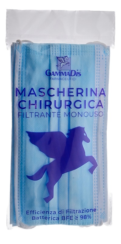 MASCHERINA CHIRURGICA 3 PEZZI GAMMADIS - Metafarm