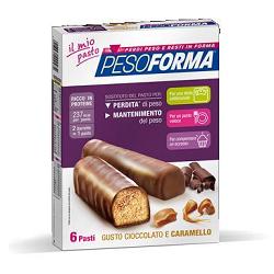 PESOFORMA BARRETTA CIOCCOLATO CARAMELLO 12 X 31 G - Metafarm