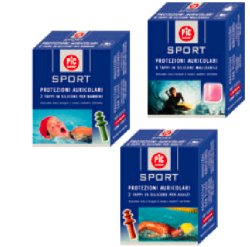 TAPPO AURICOLARE IN SILICONE PIC SPORT PER ADULTI 2 PEZZI - Metafarm