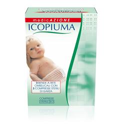 ICOPIUMA BENDA A COMPRESSIONE FISIOLOGICA RETE OMBELICALE CON GARZE STERILI 1 PEZZO - Metafarm