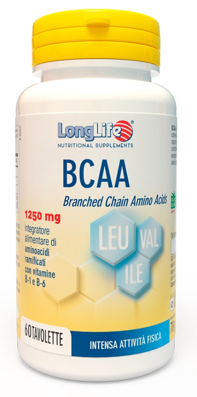 LONGLIFE BCAA 1250 MG 60 TAVOLETTE - Metafarm