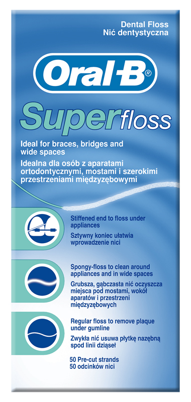 ORALB SUPERFLOSS FILO INTERDENTALE 50 FILI - Metafarm