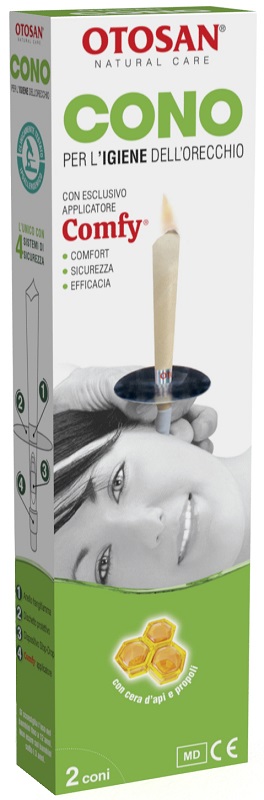 OTOSAN CONO PER L'IGIENE DELLE ORECCHIE OTOSAN+PROPOLI 2 PEZZI - Metafarm
