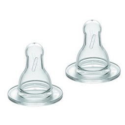 TETTARELLA SLOW FLUSSO LENTO IN SILICONE 2 PEZZI - Metafarm