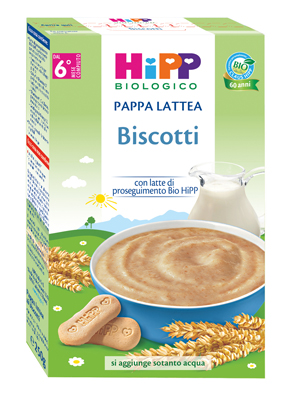 HIPP BIO PAPPA LATTEA BISCOTTI 250 G - Metafarm