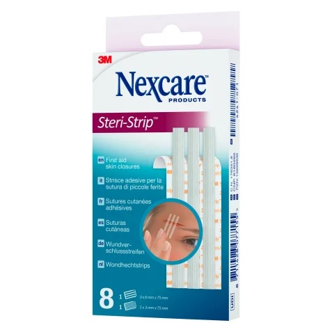 CEROTTO PER SUTURA NEXCARE STERISTRIP 6X75 MM + 3X75 MM - Metafarm