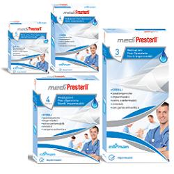 MEDICAZIONE POST OPERATORIA MEDIPRESTERIL IMPERMEABILE 10X15CM 4 PEZZI - Metafarm